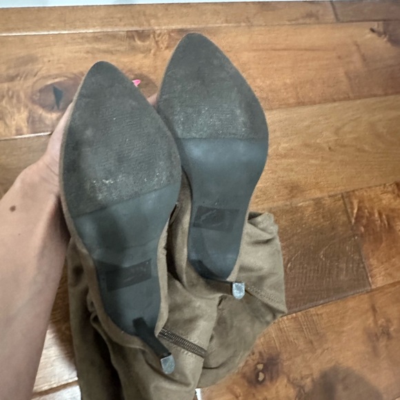 Suede Over The Knee Boots - Picture 3 of 6